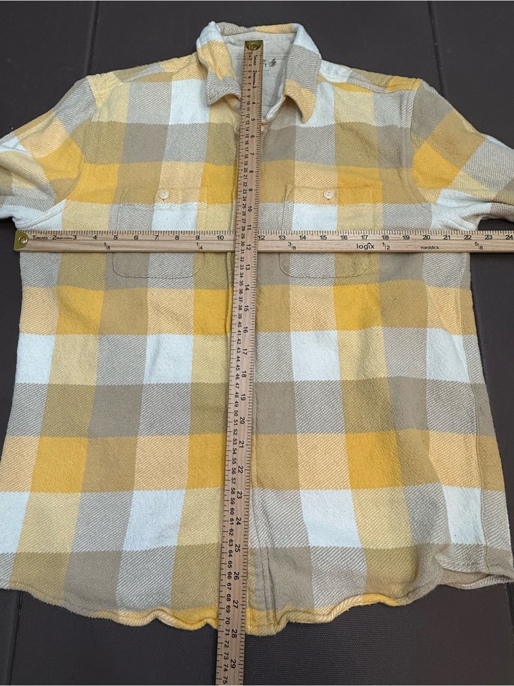 Faherty The Surf Flannel 100% Organic Cotton Oak View Plaid Men’s Large - Picture 8 of 10